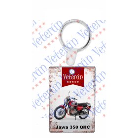 Veterán motoros kulcstartó - Jawa 350 OHC