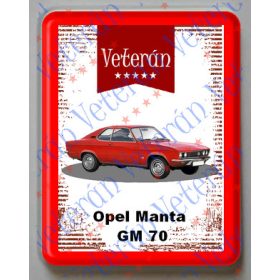 Hűtőmágnes Műanyag - Opel Manta GM 70