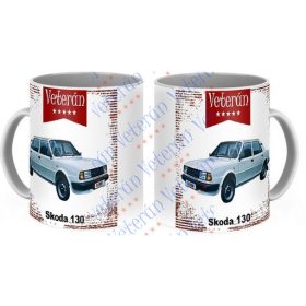 Veterán autós bögre - Skoda 130