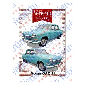 Veterán autós kirakó - Volga GAZ 21