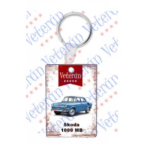 Veterán autós kulcstartó - Skoda 1000MB