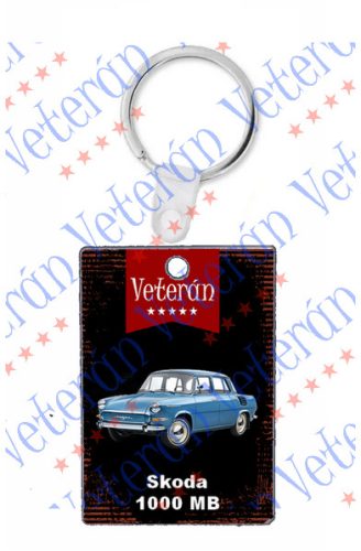 Veterán autós kulcstartó - Skoda 1000MB