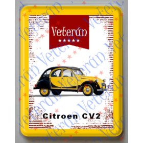 Hűtőmágnes Műanyag - Citroen CV2 sárga