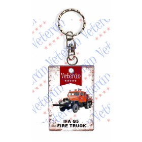   Veterán autós kulcstartó - IFA G5 tűzoltóautó (Fire truck)