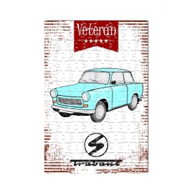 Veterán autós kirakó - Trabant 601 kék