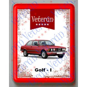 Hűtőmágnes Műanyag - Golf I piros