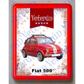 Hűtőmágnes Műanyag - Fiat 500