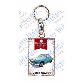 Veterán autós kulcstartó - Volga GAZ 21
