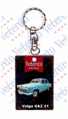 Veterán autós kulcstartó - Volga GAZ 21