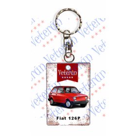 Veterán autós kulcstartó - Fiat 126P