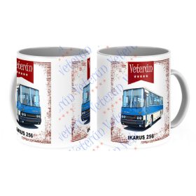 Veterán autós bögre - Ikarus busz 256 kék