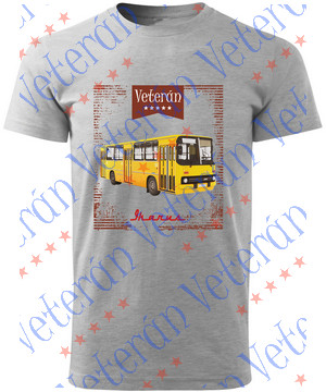 Veterán buszos póló - Ikarus busz 260 sárga
