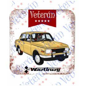 Veterán autós poháralátét - Wartburg