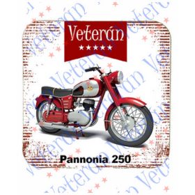 Veterán motoros poháralátét - Pannonia 250