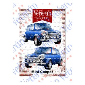 Veterán autós kirakó - Mini Cooper