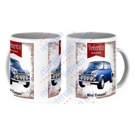 Veterán autós bögre - Mini Cooper