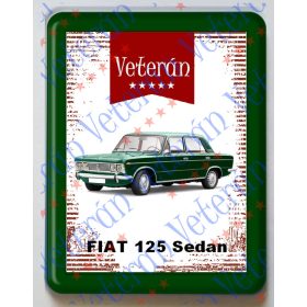 Hűtőmágnes Műanyag - Fiat 125 Sedan
