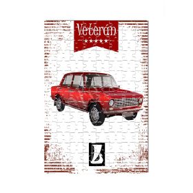 Veterán autós kirakó - Lada 1200 piros