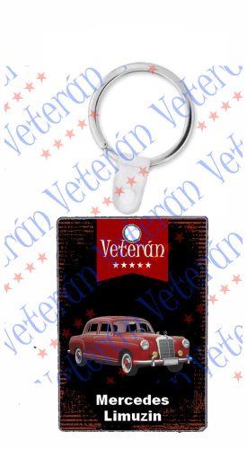 Veterán autós kulcstartó - Mercedes Limuzin