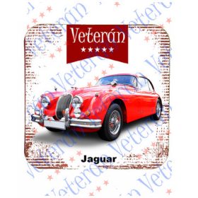 Veterán autós poháralátét - Jaguár