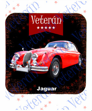 Veterán autós poháralátét - Jaguár