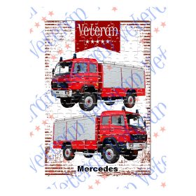 Veterán autós kirakó - Mercedes Fire Truck