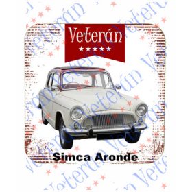 Veterán autós poháralátét - Simca Aronde
