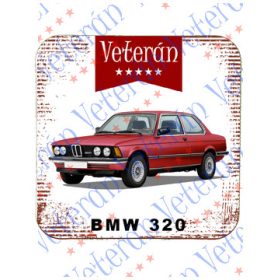 Veterán autós poháralátét - BMW 320