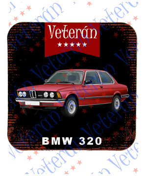 Veterán autós poháralátét - BMW 320