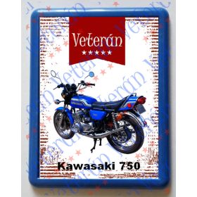 Hűtőmágnes Műanyag - Kawasaki 750
