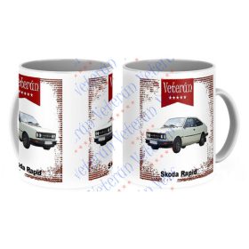 Veterán autós bögre - Skoda Rapid