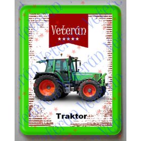 Hűtőmágnes Műanyag - Zöld traktor