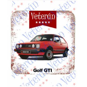 Veterán autós poháralátét - Golf GTI