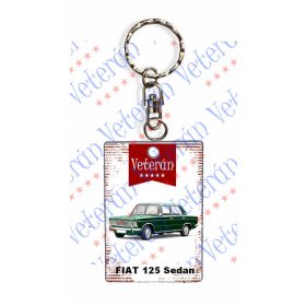 Veterán autós kulcstartó - Fiat 126 Sedan