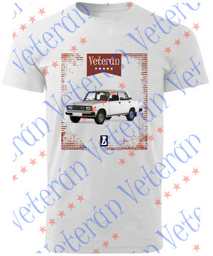 Veterán autós póló - Lada 2107 fehér