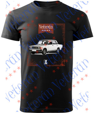 Veterán autós póló - Lada 2107 fehér