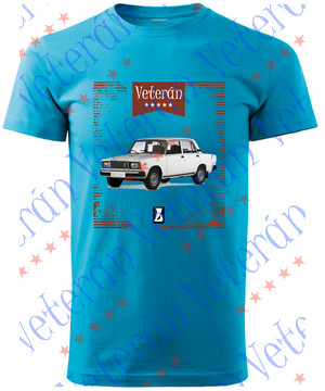 Veterán autós póló - Lada 2107 fehér