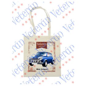 Veterán autós vászontáska - Mini Cooper