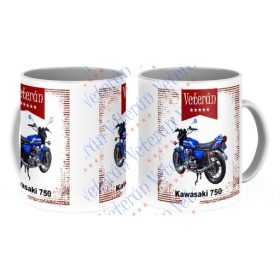 Veterán motoros bögre - Kawasaki 750