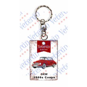 Veterán autós kulcstartó - DKW 1000s Coupe
