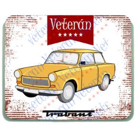 Veterán autós egérpad - Trabant 601 sárga