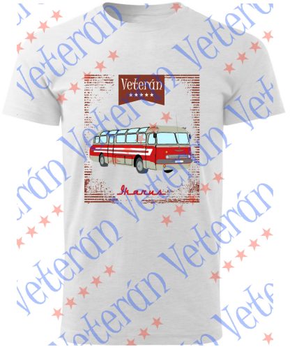 Veterán buszos póló - Ikarus busz rajzolt 