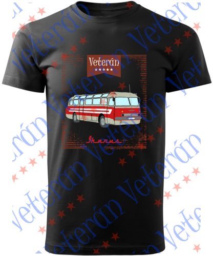 Veterán buszos póló - Ikarus busz rajzolt 