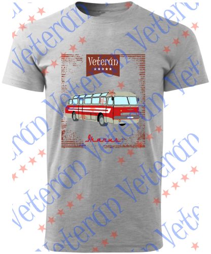 Veterán buszos póló - Ikarus busz rajzolt 