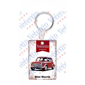 Veterán autós kulcstartó - Mini Morris
