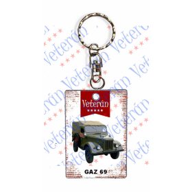 Veterán autós kulcstartó - GAZ 69