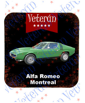 Veterán autós poháralátét - Alfa Romeo Montreal