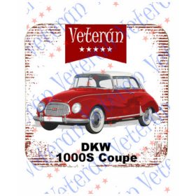 Veterán autós poháralátét - DKW 1000s Coupe