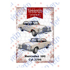 Veterán autós kirakó - Mercedes 300