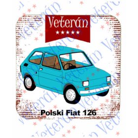 Veterán autós poháralátét - Polski Fiat 126